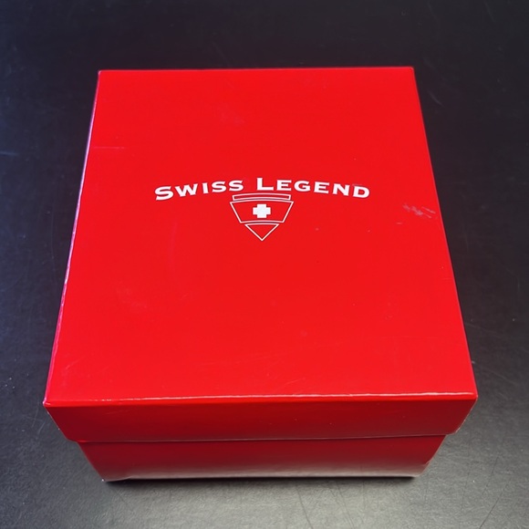 Swiss Legend Men’s Trimix Diver Watch. Black Face, Dial, and Rubber Band. NICE! - Picture 7 of 7